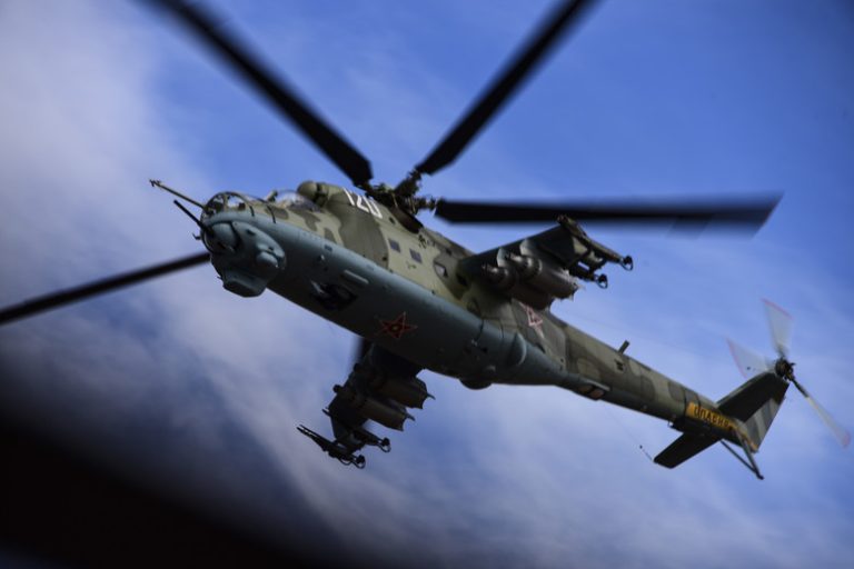 U.S. Air Force Uses Russian Mi-24 Hind Gunships in Training ...