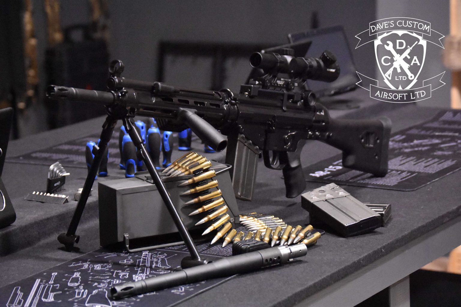 Dave’s Custom Airsoft Presents Exquisite HK11 / HK21 LMG Replica