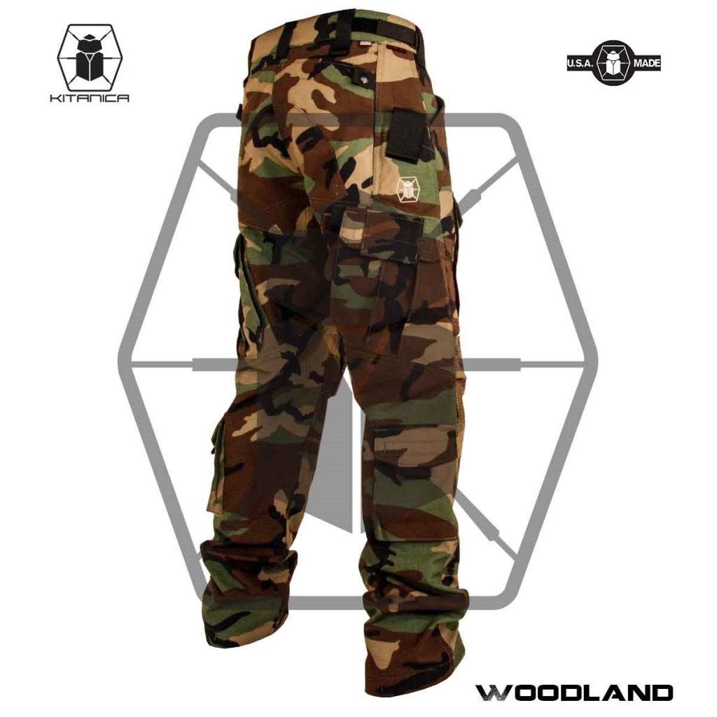 KITANICA Raider Pants Now Available in Woodland Camouflage