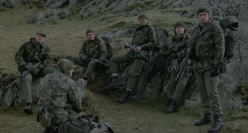 A photo of Skellen's SAS team on their way to go train from Who Dares Wins. 